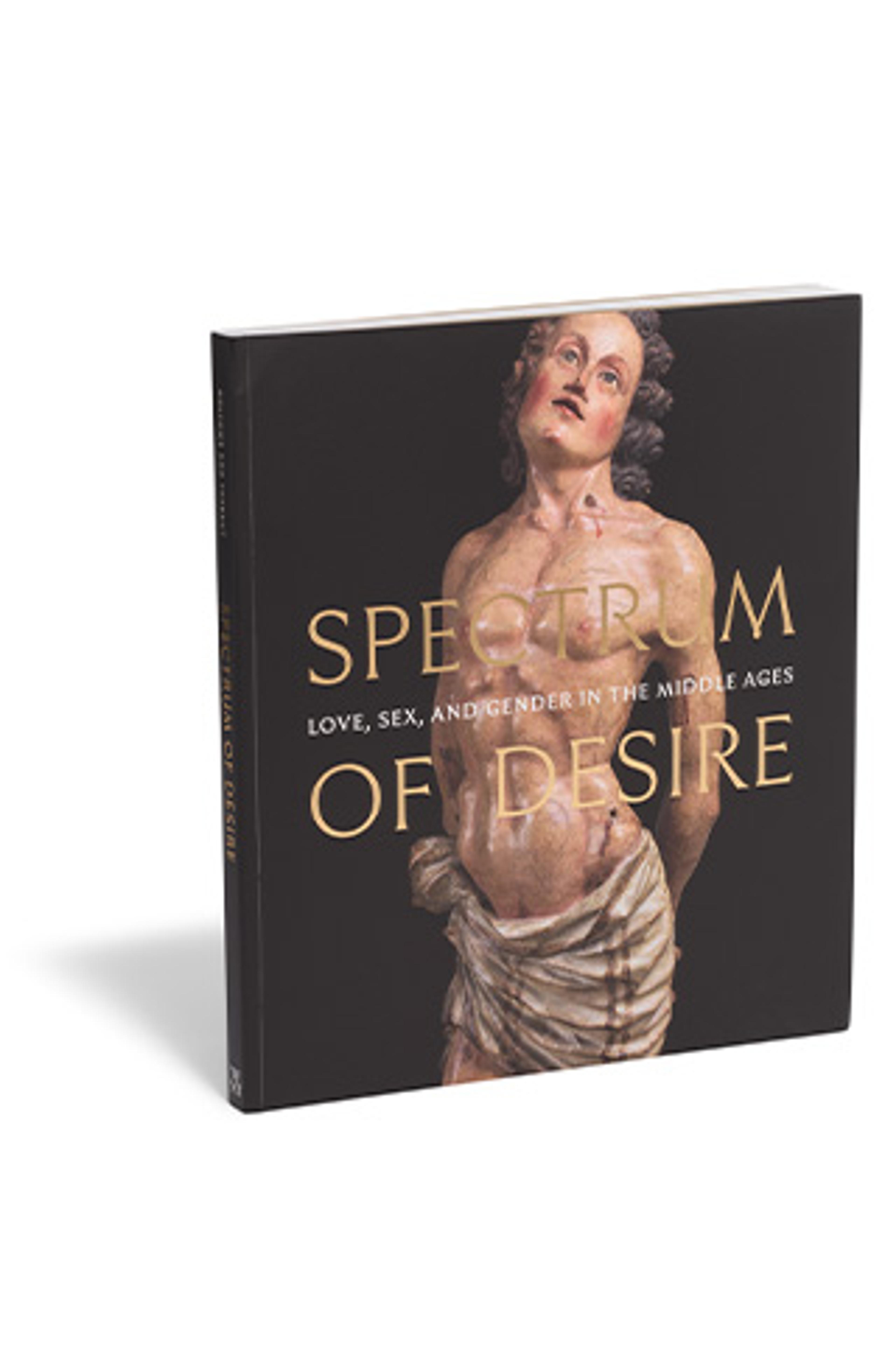 Cover of the book "Spectrum of Desire" showing a classic sculpture of a partially clothed figure. Text: "Love, Sex, and Gender in the Middle Ages."